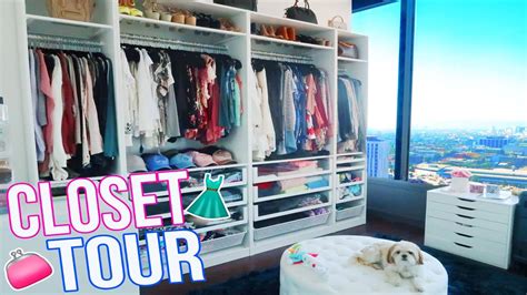 my closet tour youtube